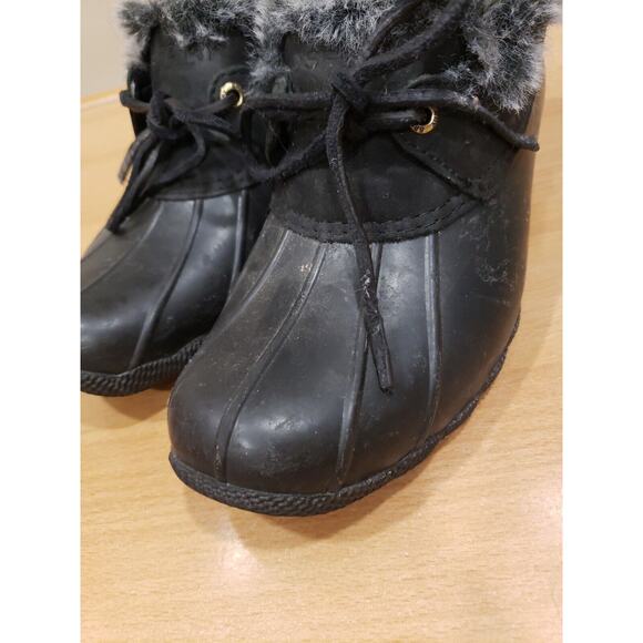 Sperry Saltwater 1-Eye Women's Fur Duck Boot [STS85457] Black Size 6.5 - Picture 12 of 12